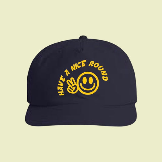 Navy Have a Nice Round Logo Hat